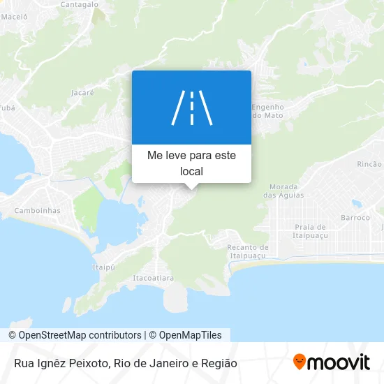 Rua Ignêz Peixoto mapa