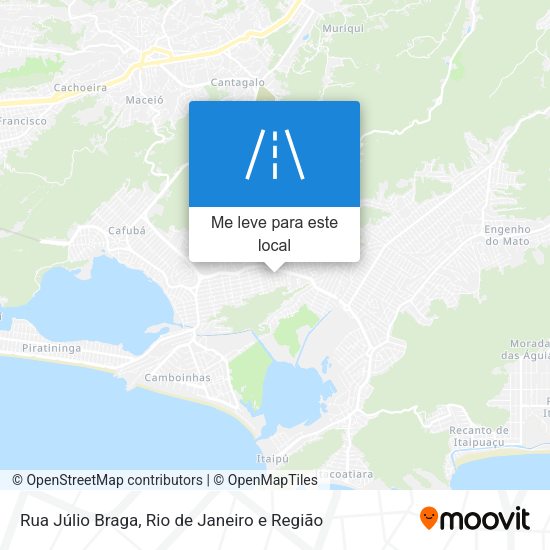 Rua Júlio Braga mapa