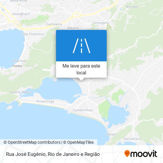 Rua José Eugênio mapa