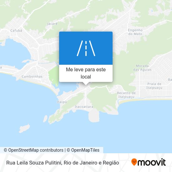 Rua Leila Souza Pulitini mapa