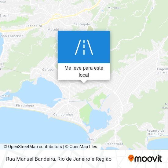 Rua Manuel Bandeira mapa