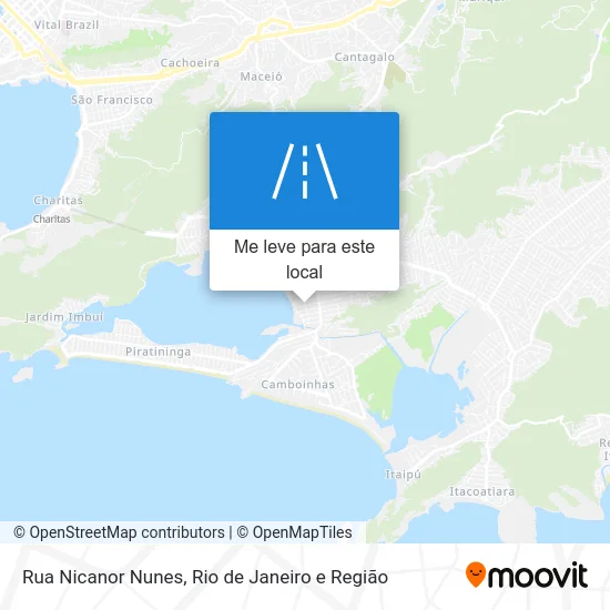 Rua Nicanor Nunes mapa