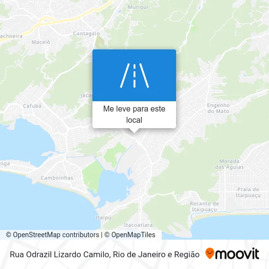 Rua Odrazil Lizardo Camilo mapa