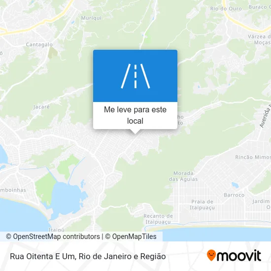 Rua Oitenta E Um mapa