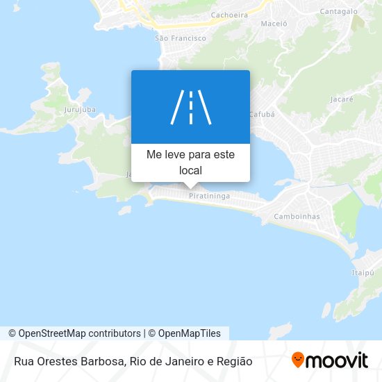 Rua Orestes Barbosa mapa