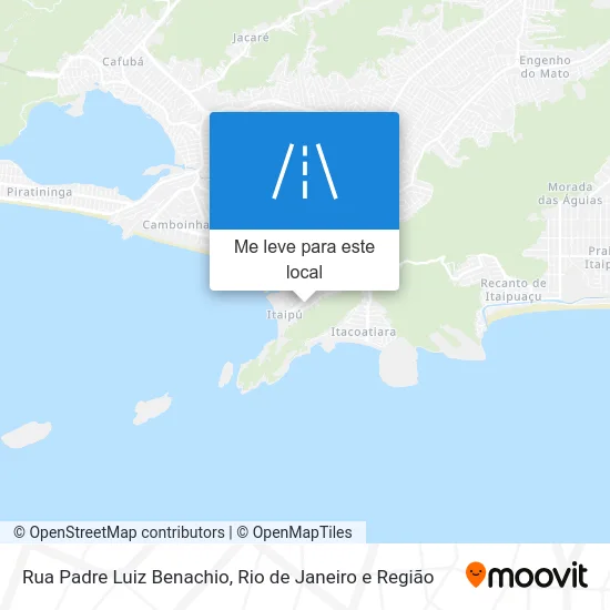 Rua Padre Luiz Benachio mapa