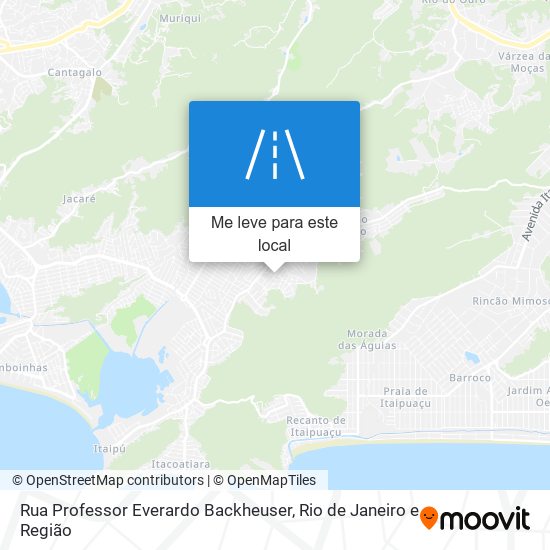 Rua Professor Everardo Backheuser mapa