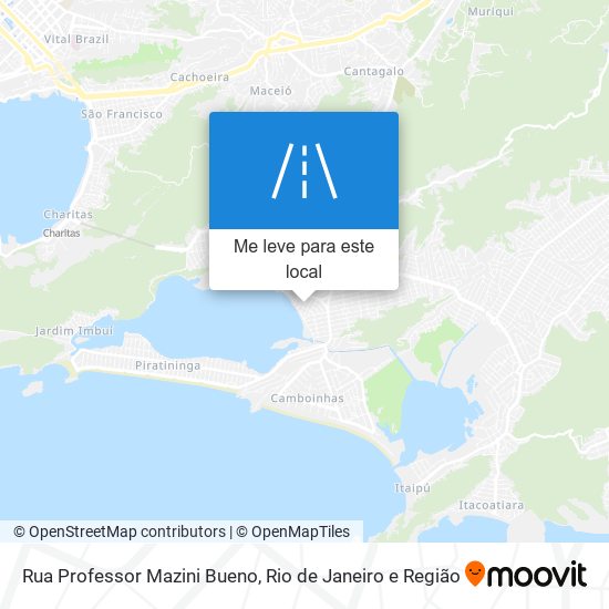 Rua Professor Mazini Bueno mapa