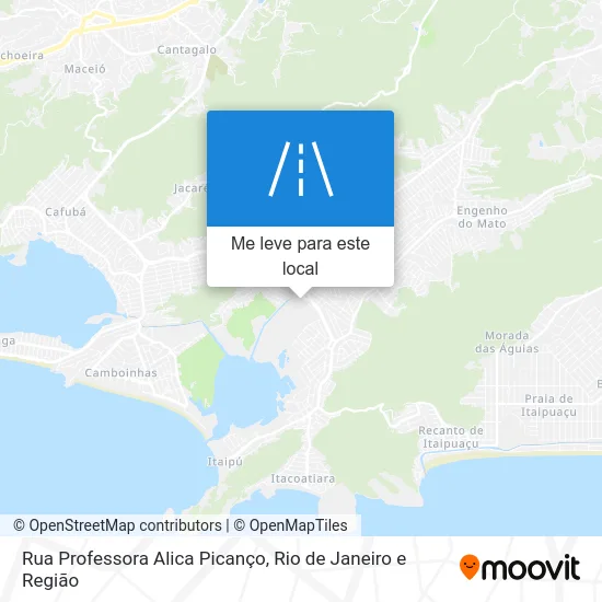 Rua Professora Alica Picanço mapa
