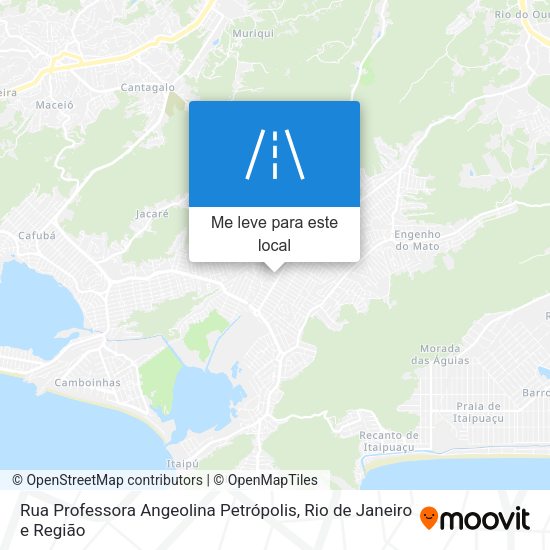 Rua Professora Angeolina Petrópolis mapa