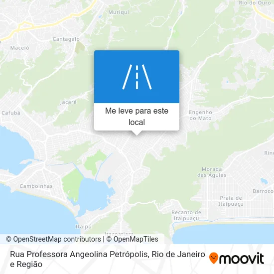 Rua Professora Angeolina Petrópolis mapa