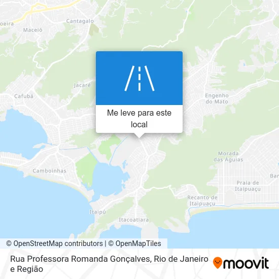 Rua Professora Romanda Gonçalves mapa