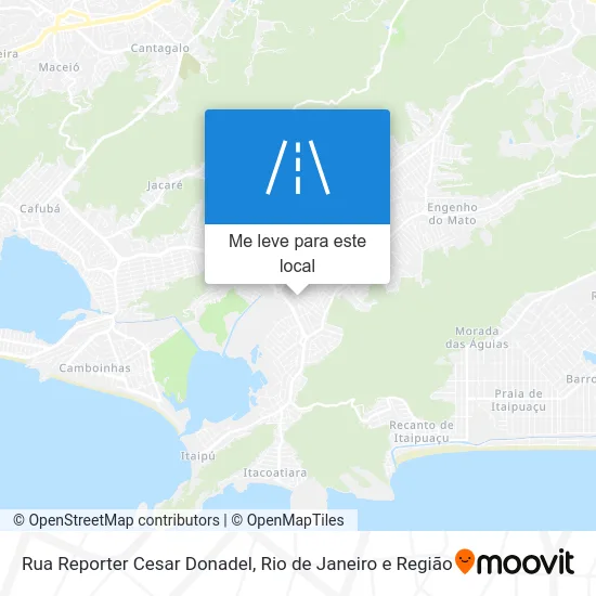 Rua Reporter Cesar Donadel mapa