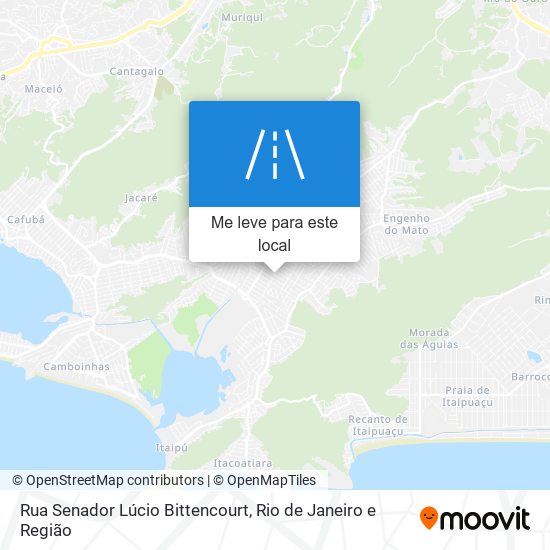 Rua Senador Lúcio Bittencourt mapa