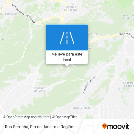 Rua Serrinha mapa