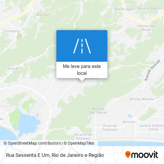 Rua Sessenta E Um mapa