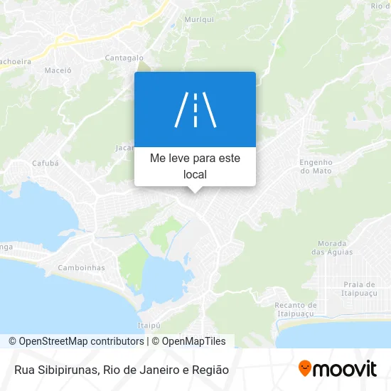 Rua Sibipirunas mapa