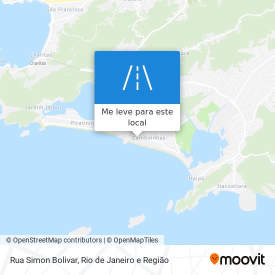 Rua Simon Bolivar mapa