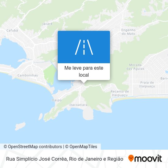 Rua Simplício José Corrêa mapa