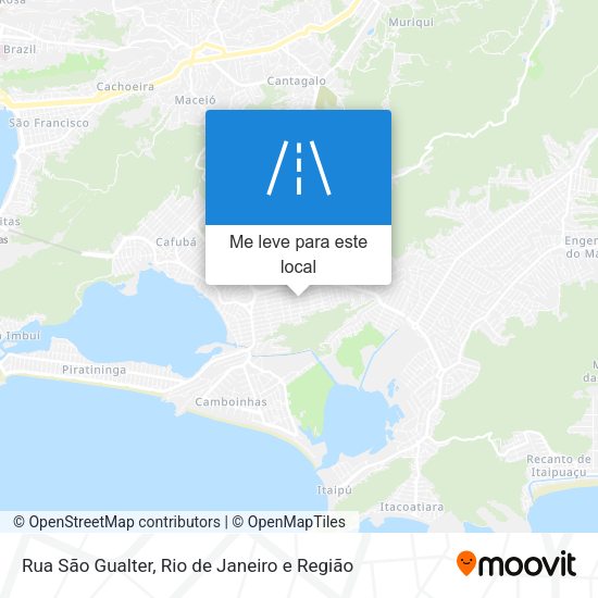 Rua São Gualter mapa