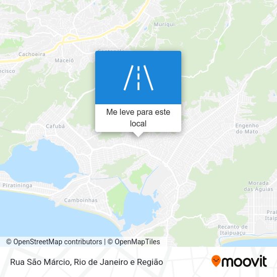 Rua São Márcio mapa