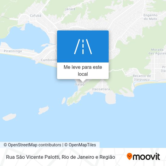 Rua São Vicente Palotti mapa
