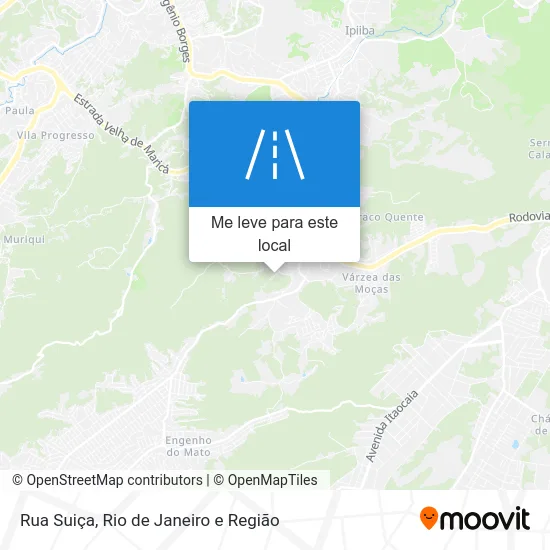 Rua Suiça mapa