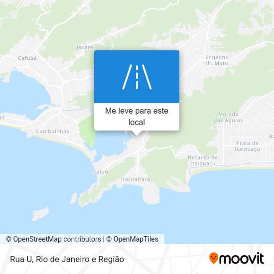Rua U mapa