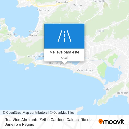 Rua Vice-Almirante Zetho Cardoso Caldas mapa