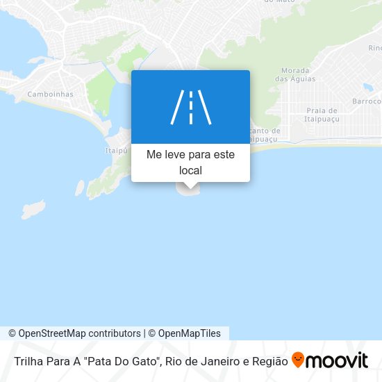 Trilha Para A "Pata Do Gato" mapa