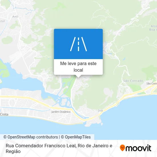 Rua Comendador Francisco Leal mapa