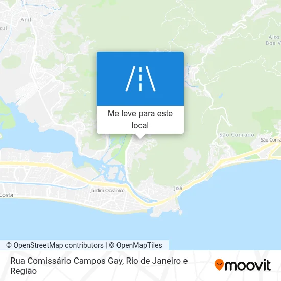 Rua Comissário Campos Gay mapa