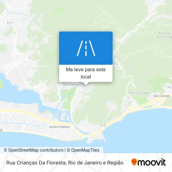 Rua Crianças Da Floresta mapa