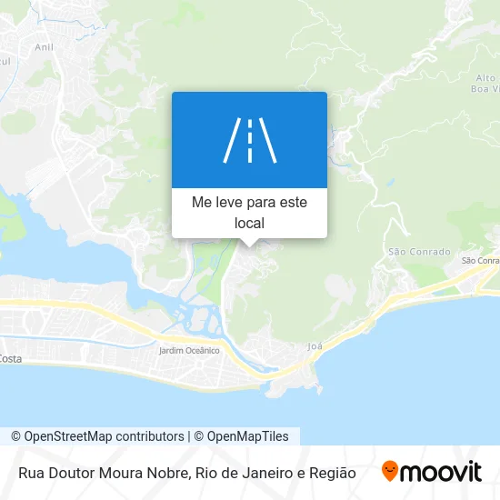 Rua Doutor Moura Nobre mapa