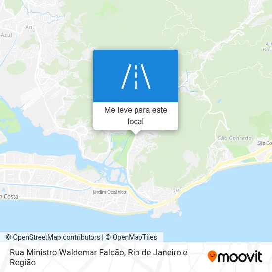 Rua Ministro Waldemar Falcão mapa