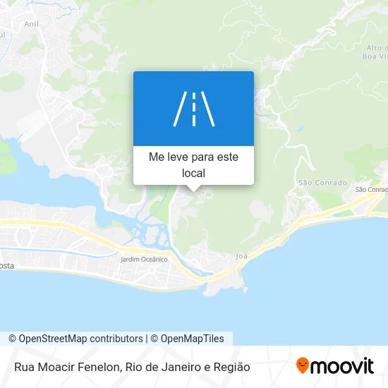 Rua Moacir Fenelon mapa