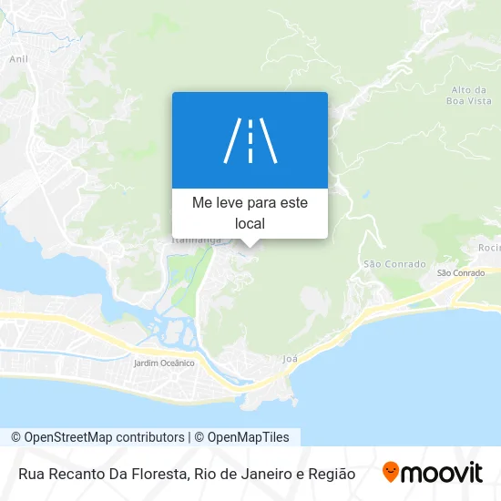 Rua Recanto Da Floresta mapa