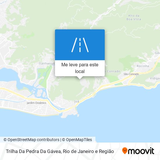 Trilha Da Pedra Da Gávea mapa