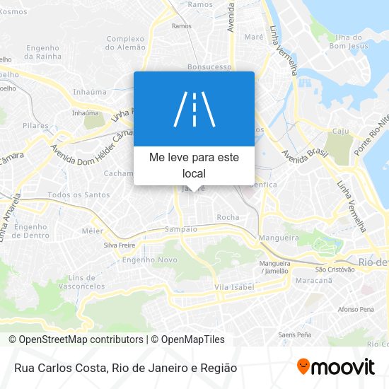 Rua Carlos Costa mapa