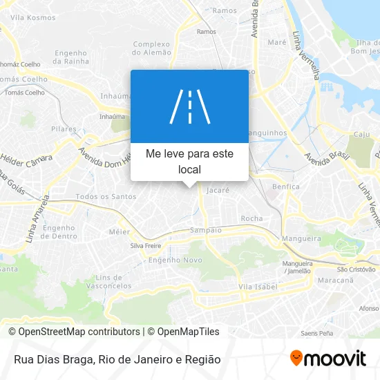 Rua Dias Braga mapa