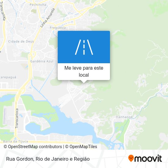 Rua Gordon mapa