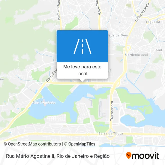 Rua Mário Agostinelli mapa