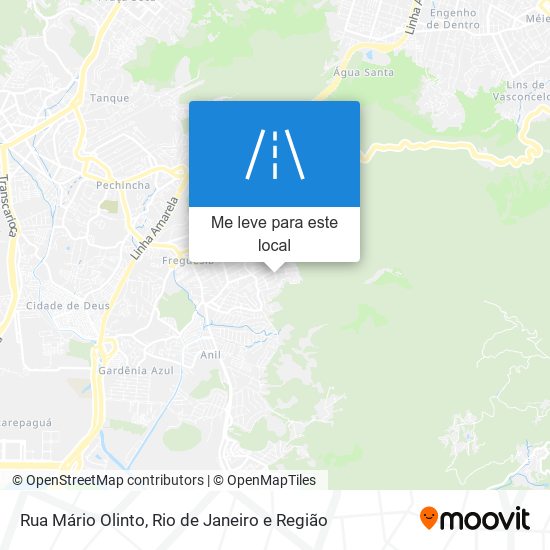 Rua Mário Olinto mapa