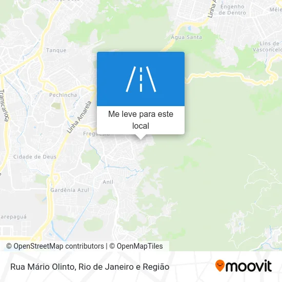 Rua Mário Olinto mapa