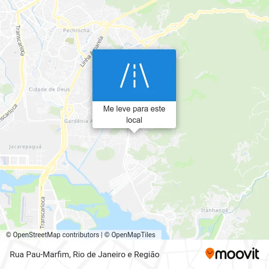 Rua Pau-Marfim mapa