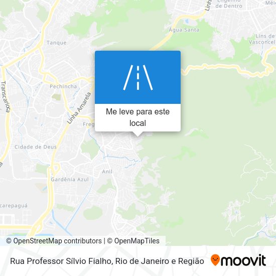 Rua Professor Sílvio Fialho mapa