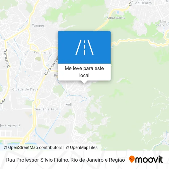 Rua Professor Sílvio Fialho mapa