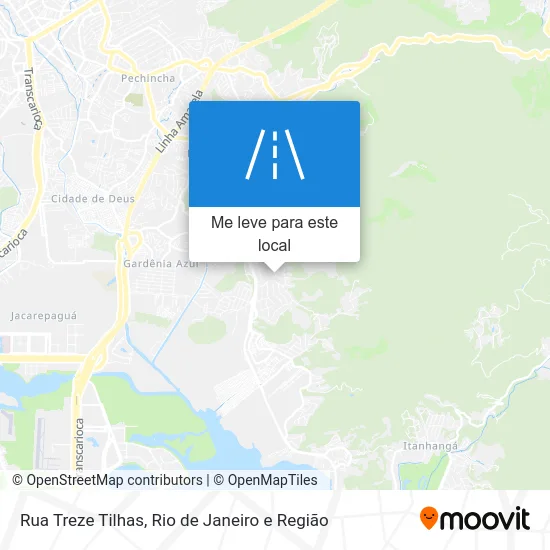 Rua Treze Tilhas mapa