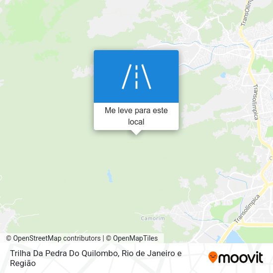 Trilha Da Pedra Do Quilombo mapa