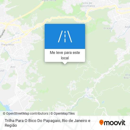 Trilha Para O Bico Do Papagaio mapa